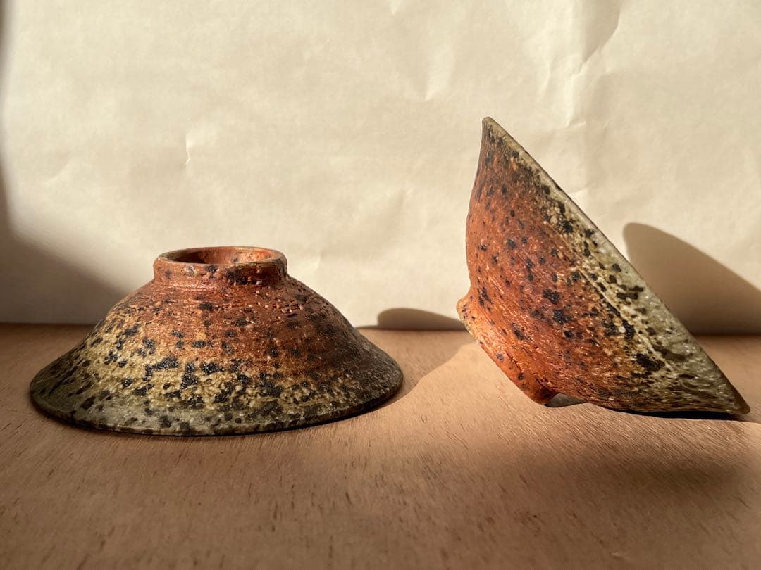 竹下鹿丸　焼き締め　小鉢2個セット