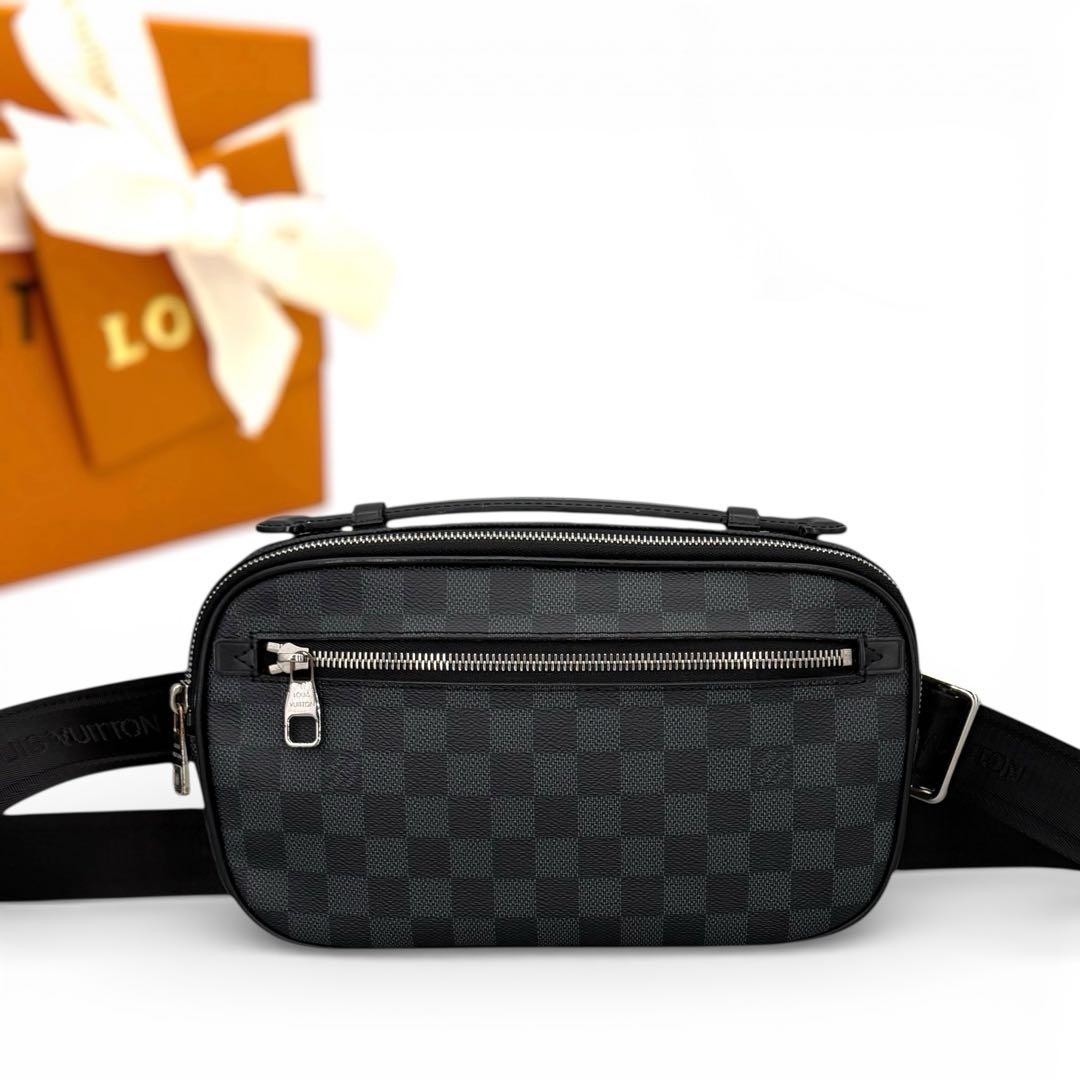 [新品同様] ルイヴィトン　ダミエ　グラフィット　アンブレール　ボディバッグ