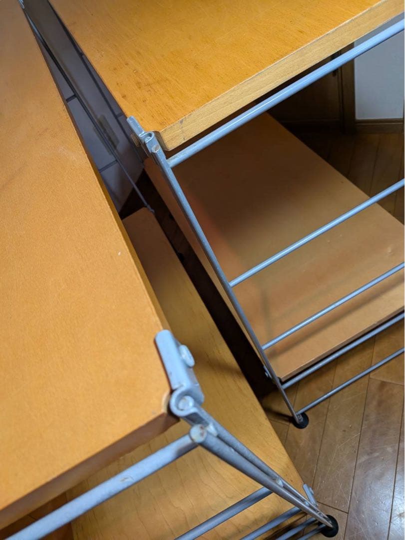 ■送料込■無印良品 スチールユニットシェルフワイド小 棚 衣類収納 グレー