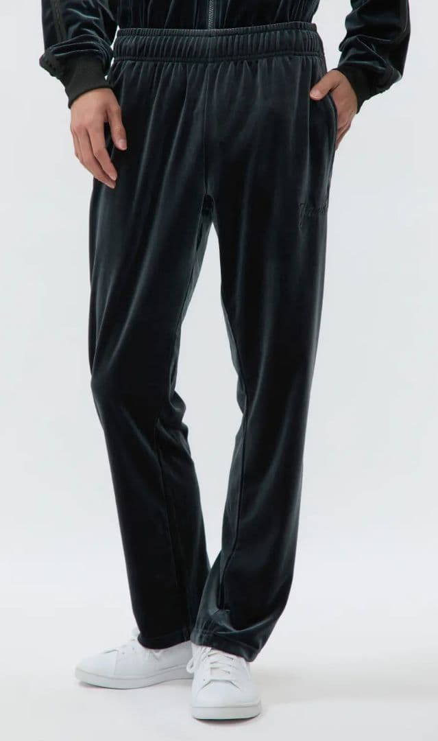 【送料込・新品未使用】ベロア調トラックジャケット/パンツ 上下セットアップ M.