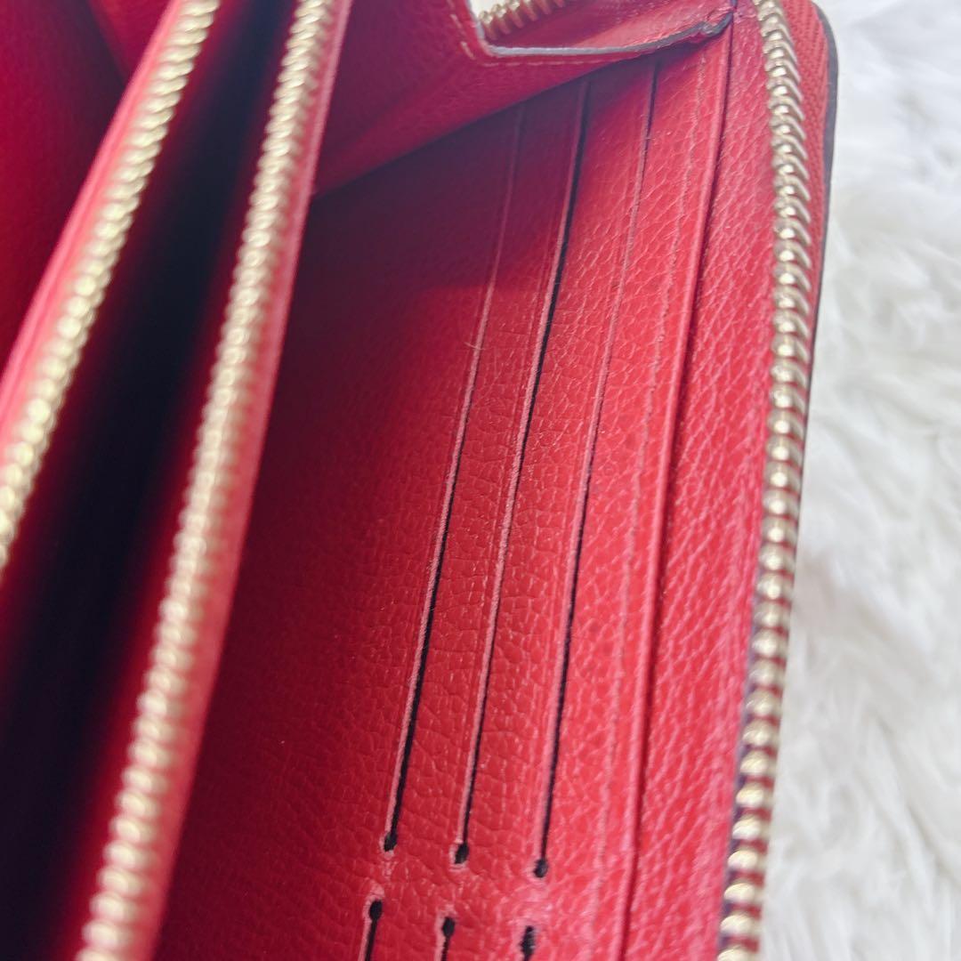 LOUIS VUITTON アンプラント　レッド　長財布　レディース