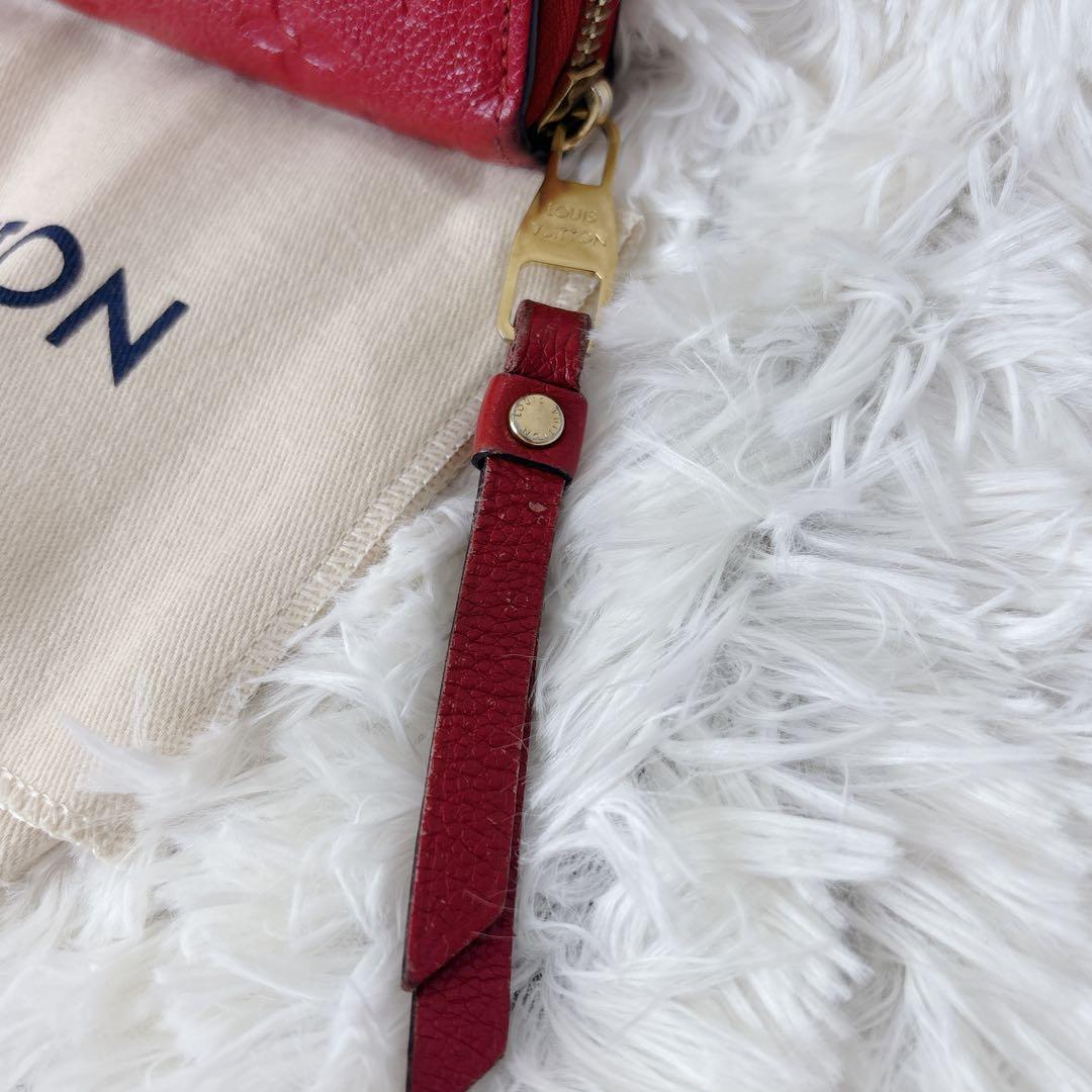 LOUIS VUITTON アンプラント　レッド　長財布　レディース