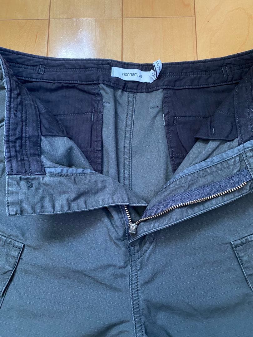 nonnative、カーゴパンツ、ミリタリー、チャコール、2、NN-P3351