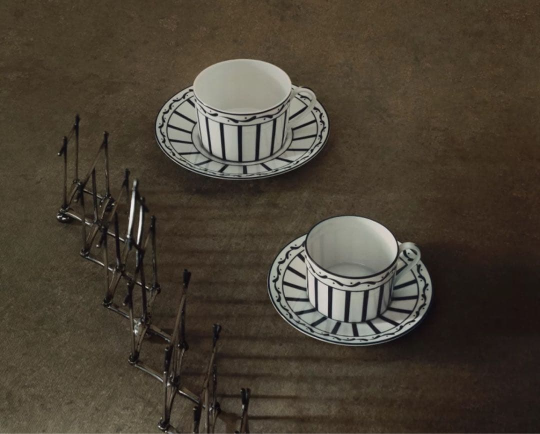 Dior ムッシュディオール　食器　ティーカップ＆ソーサー　2×2セット