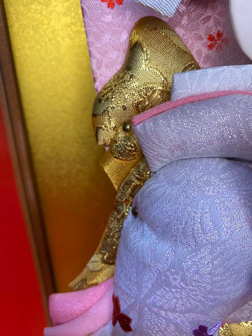 本つげかんざし　羽子板ガラスケース１０号・間口約２７×奥行約２１×高さ約４６㎝