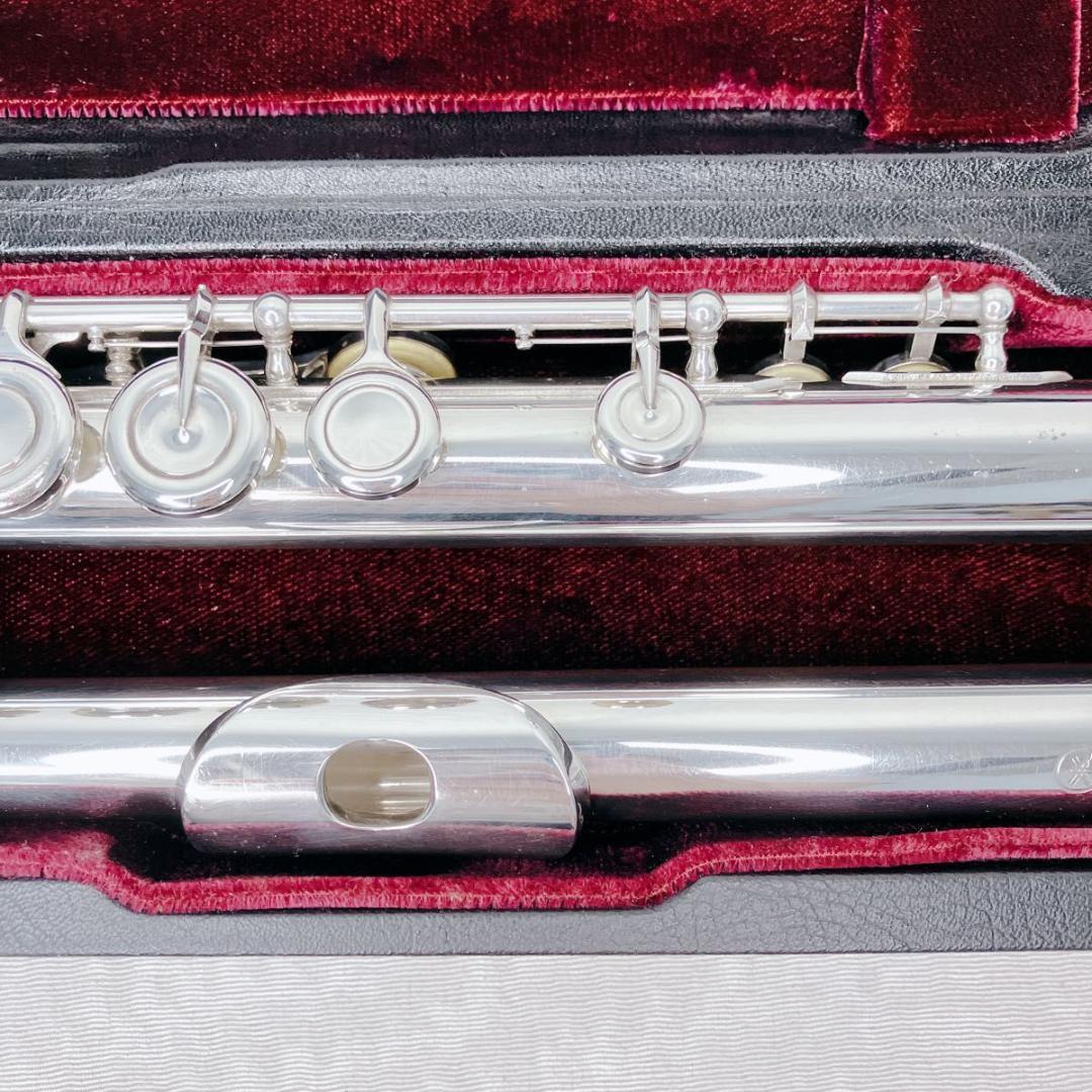 極希少！音鳴り良好】ヤマハ フルート YFL 451 葡萄刻印 頭部管銀製