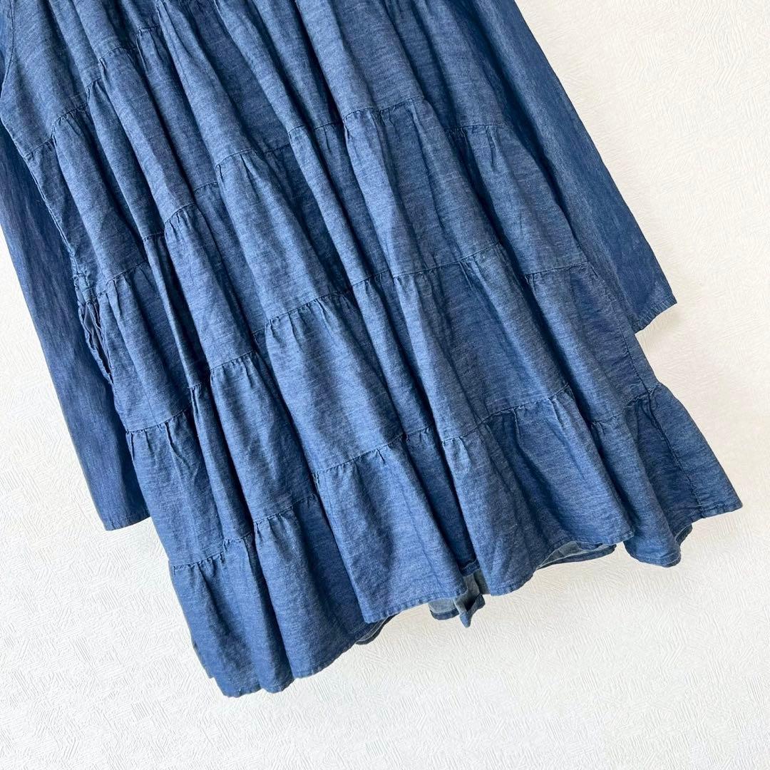 Merlett ロンハーマン デニム SOLIMAN DRESS インディゴRon Herman