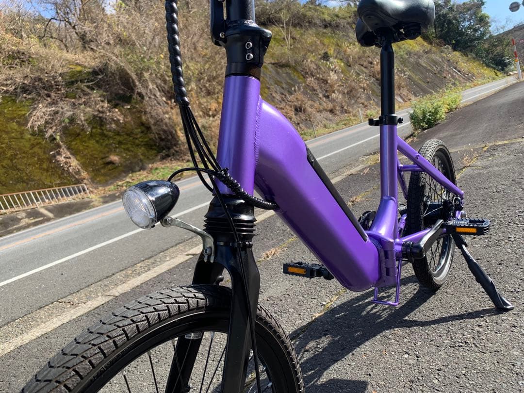 【動作確認済】送料無料 ディスク式折りたたみ電動自転車9.6Ah 7速20インチ