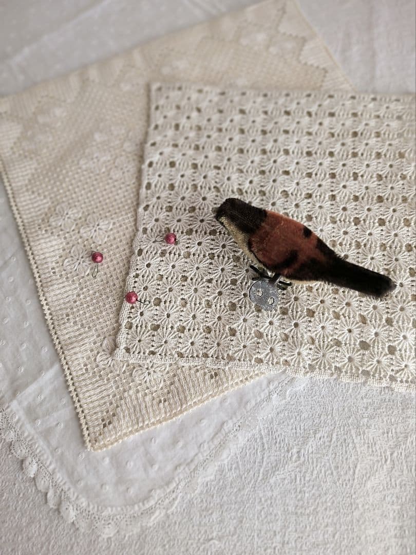 【ma さま】vintage cloth ❀ お花畑のような スクエアマット