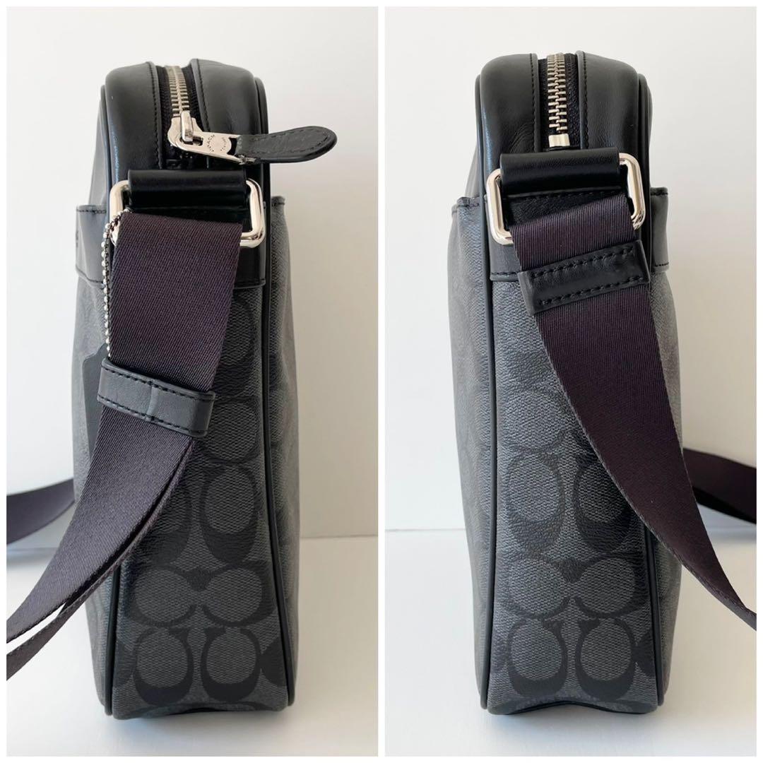 【極美品】COACH メンズ ショルダーバッグ ヘリテージ フライトバッグ