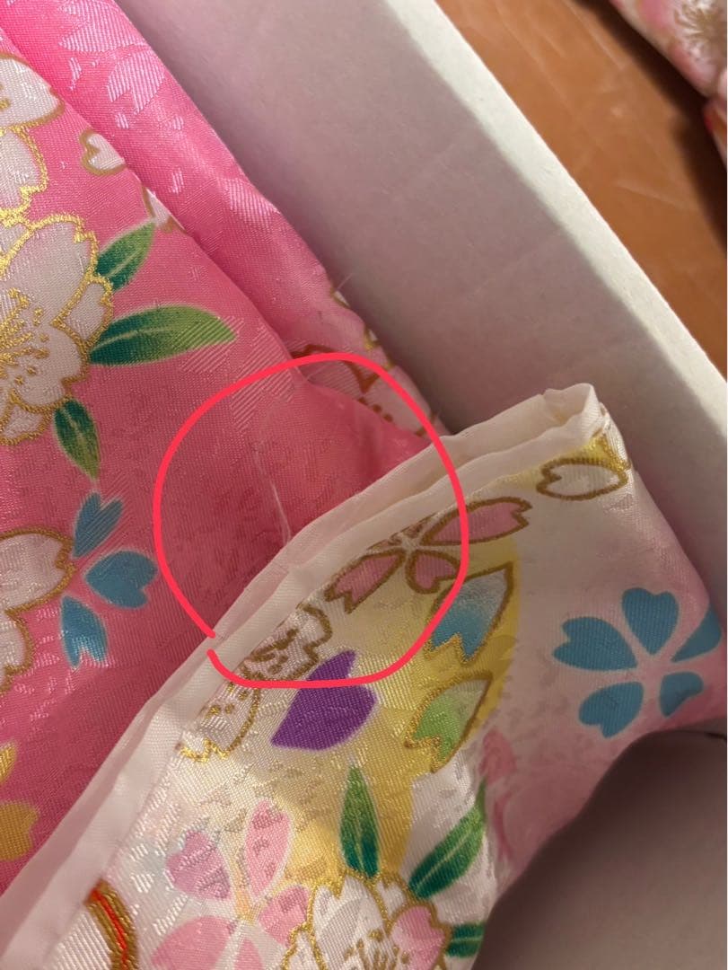 《七五三》 被布7点セット ちりめん刺繍被布コート 着物、被布 ３歳