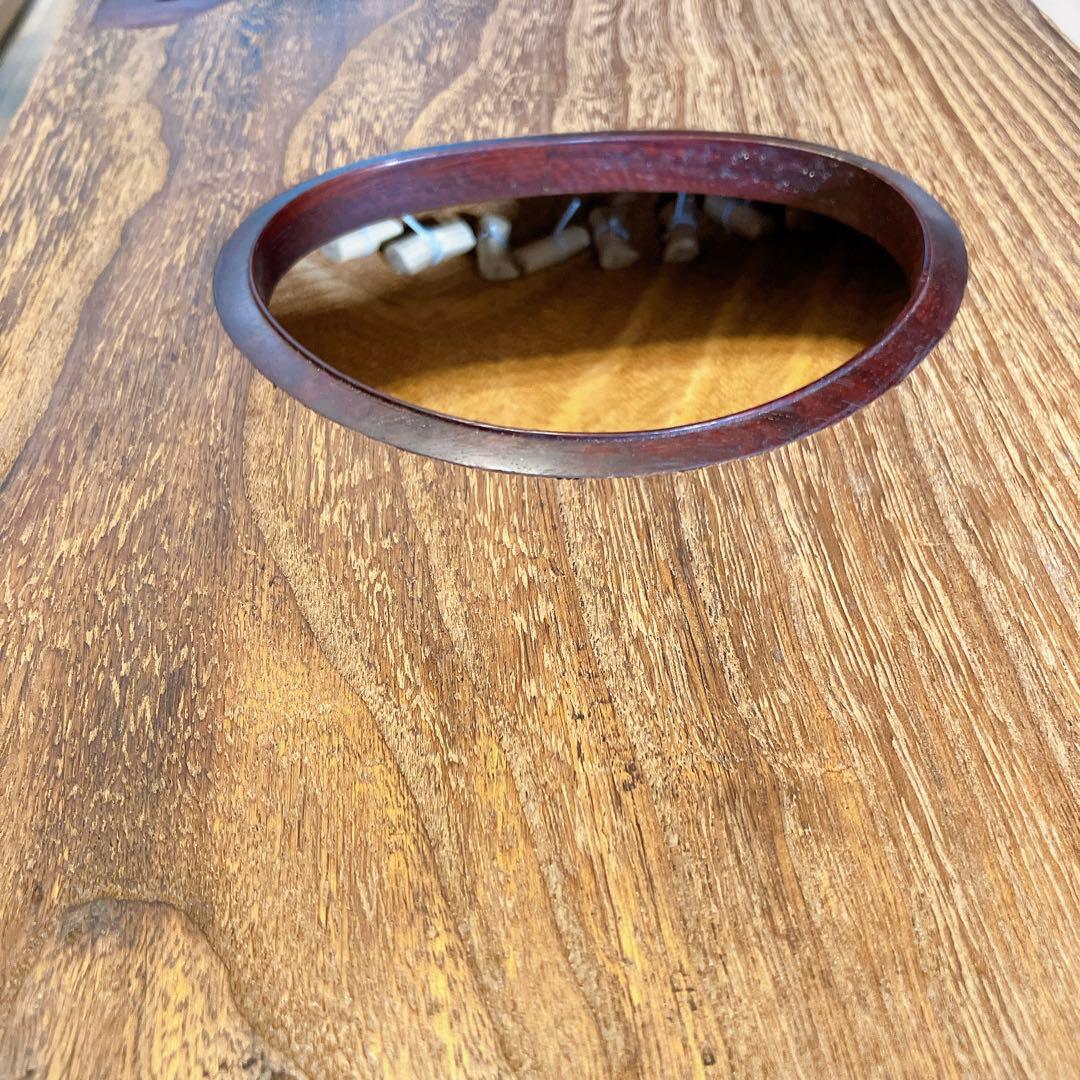 高級琴 箏 13弦 くり甲 綾杉彫り 柏葉 山田流琴 四分六板 楽器