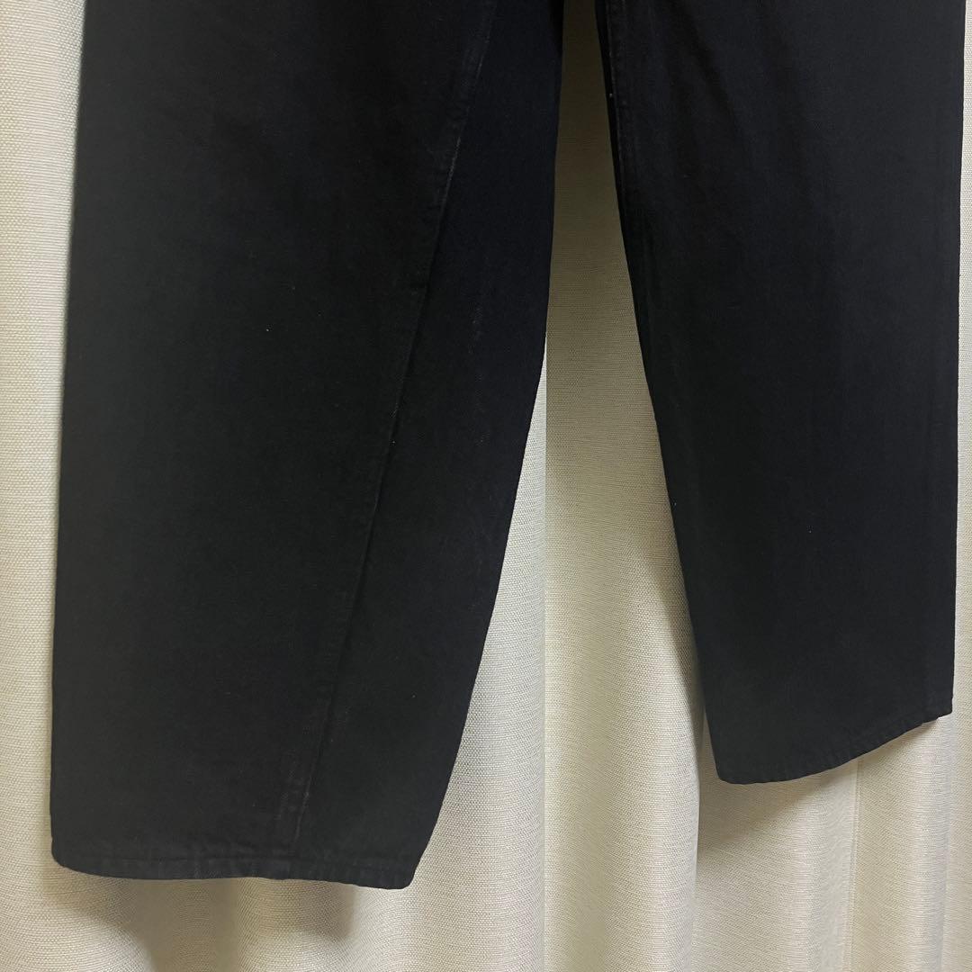 COMOLI コモリ ブラックデニム ベルテッドパンツ サイズ1