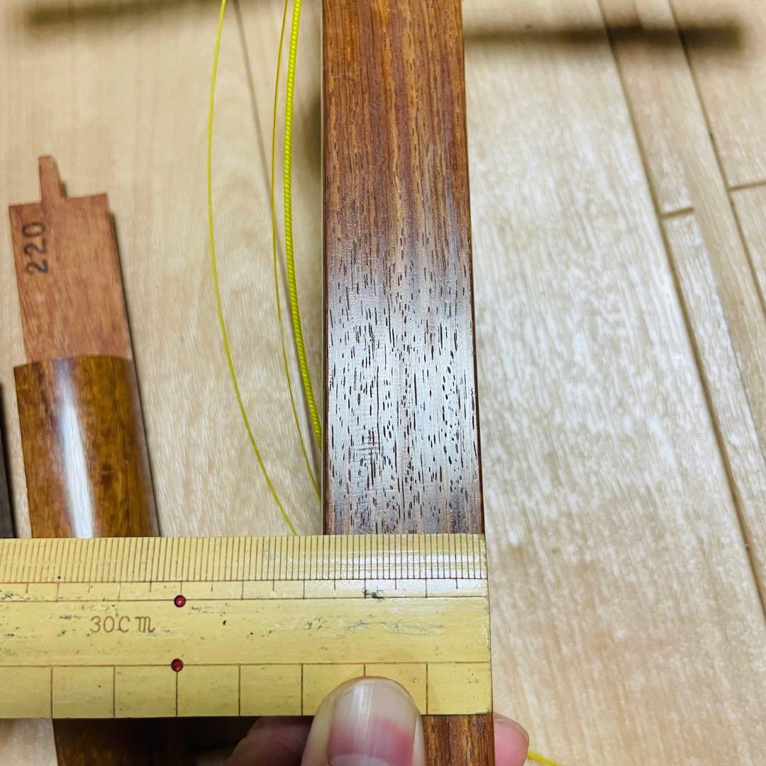 三味線　花梨　中棹　バチ ハードケース付き