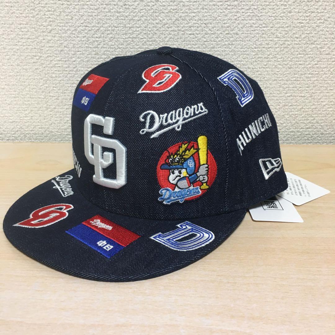 中日ドラゴンズ ニューエラキャップ デニム地マルチロゴキャップ 2024