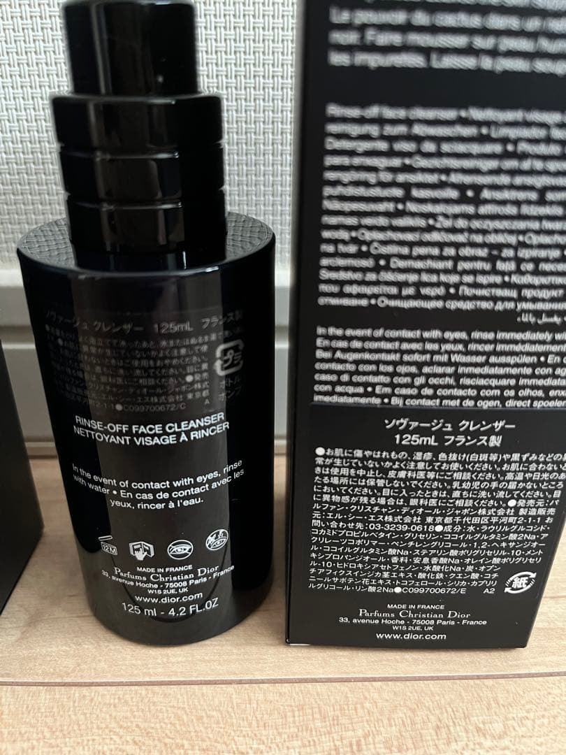 SAUVAGE ローション　クレンザー