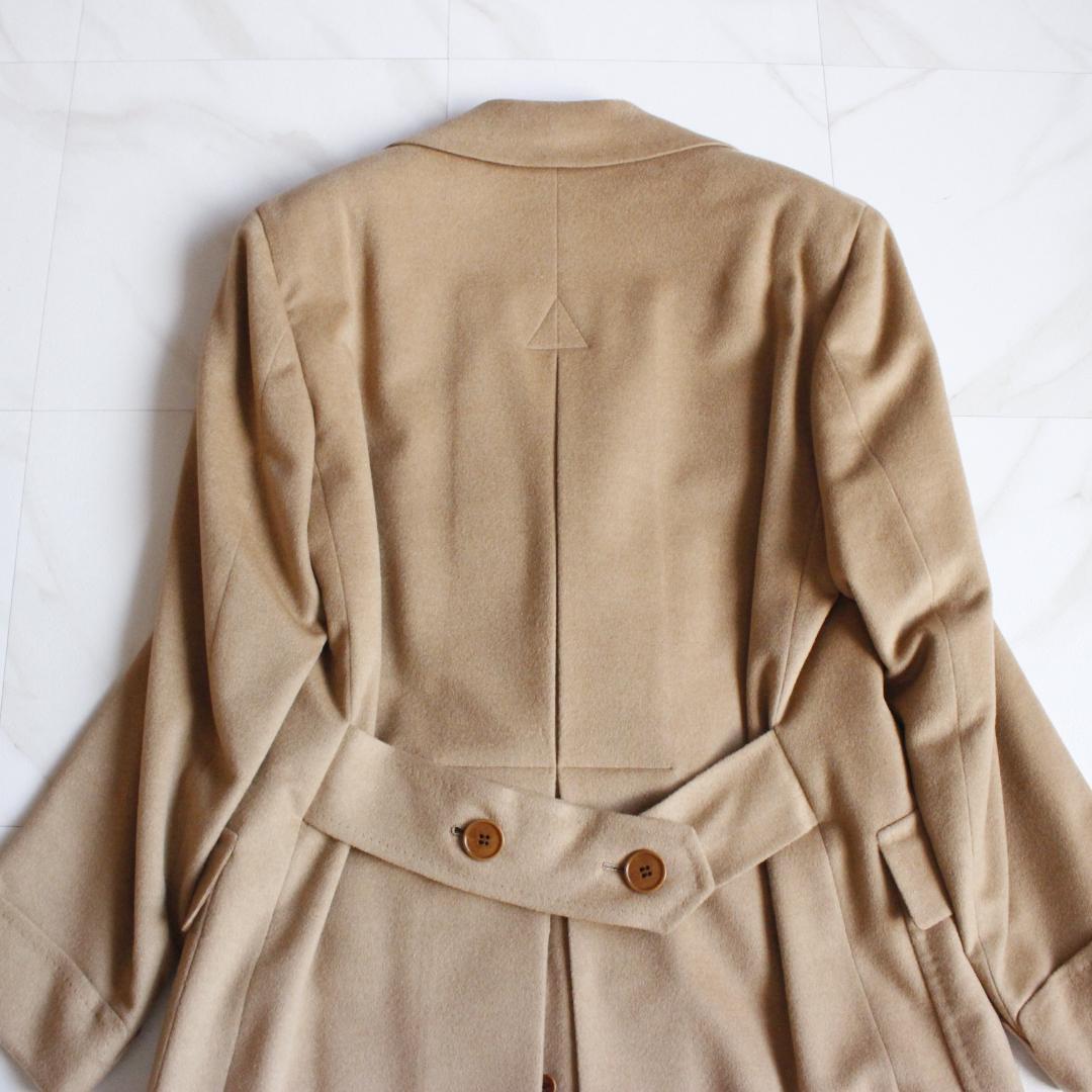 SHINANOYA キャメルヘア チェスターコート Mサイズ ダブルボタン