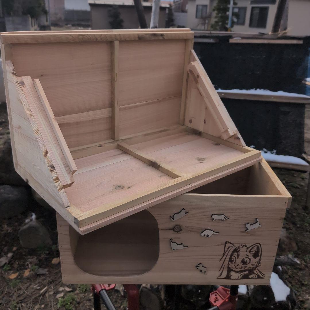 激安 りんご箱 愛猫愛犬ハウス 杉材 天然素材 1点物