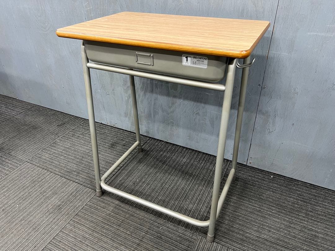 1734◆格安配送地域あり◆チトセ製◆学童机・椅子3組(旧JIS1号)学校学習塾