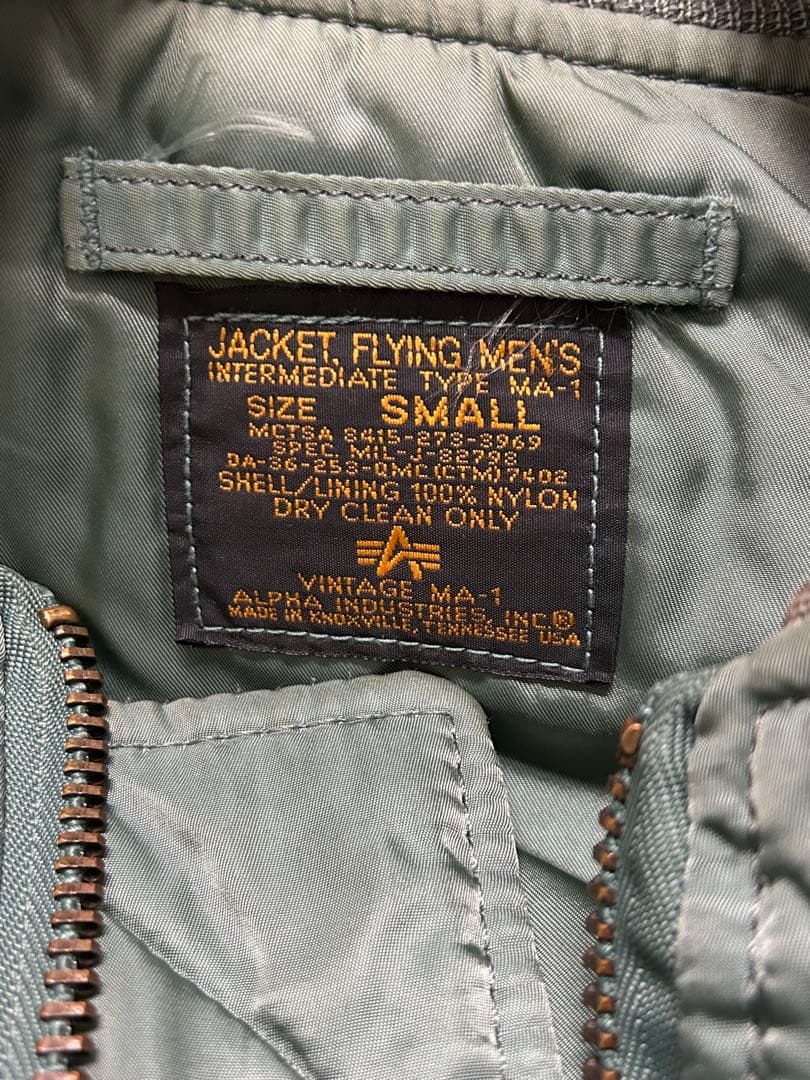 USA製　ALPHA 50s復刻　ma-1 フライトジャケット　y2k