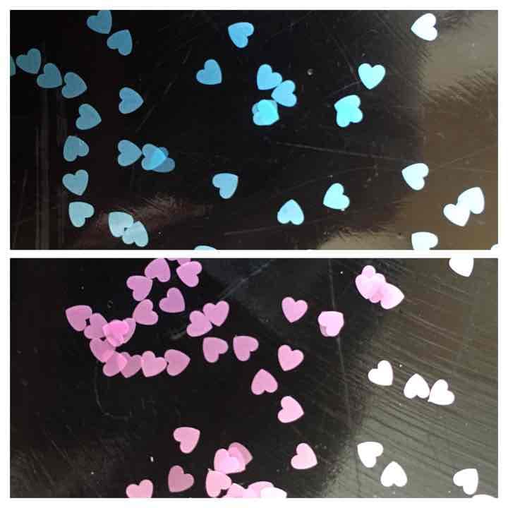 売り切れましたm(_ _)m     ハートホロ５色セット❤️各１００枚