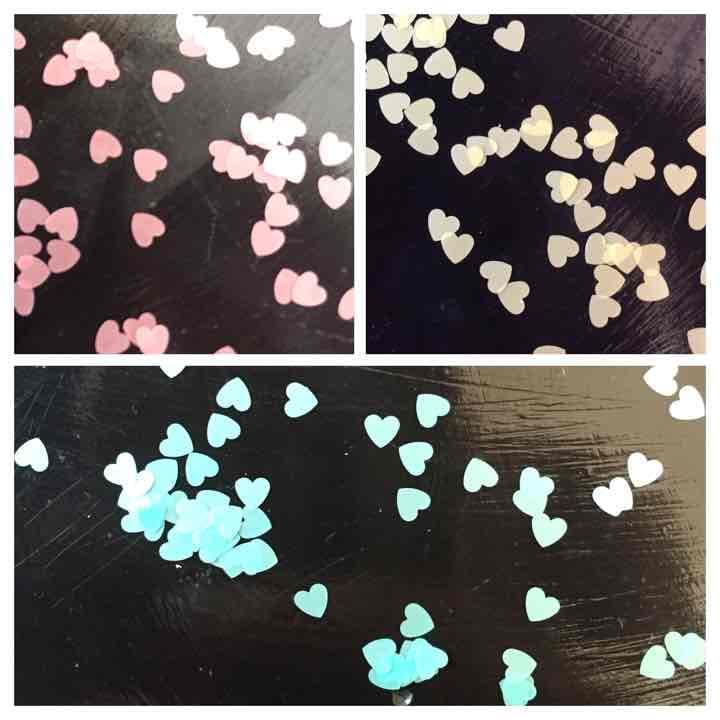 売り切れましたm(_ _)m     ハートホロ５色セット❤️各１００枚