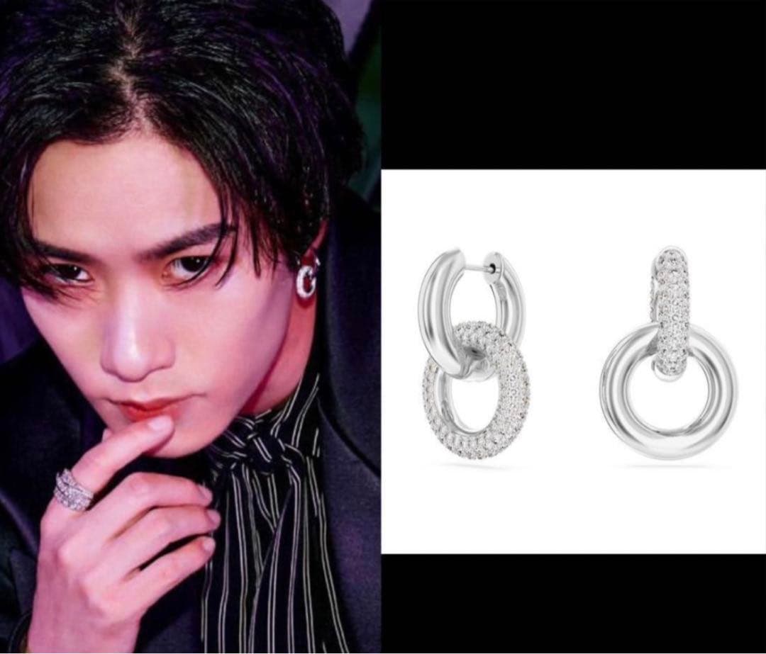 新品 川村壱馬着用 スワロフスキー Dexteraフープピアス - メルカリ