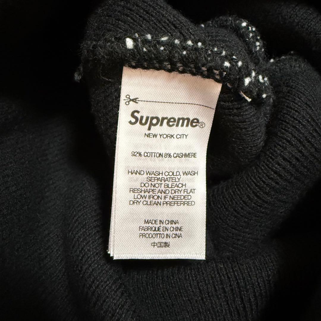 ほぼ未使用 Supreme Big Logo Beanie ブラック 24aw