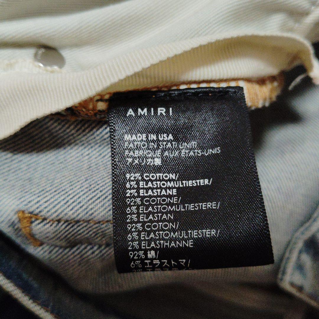 AMIRI BANDANA THRASH JEAN アミリ　スラッシャーデニム