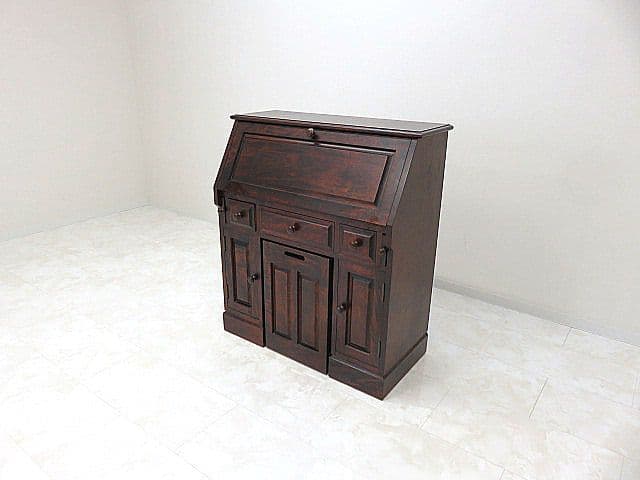 し*き様 美品　和光 樺材ライティングビューロー　 ライティングデスク/書斎デス