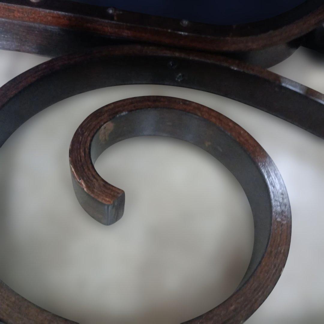 4958）ゴブラン織り木製フレームのロッキングチェア