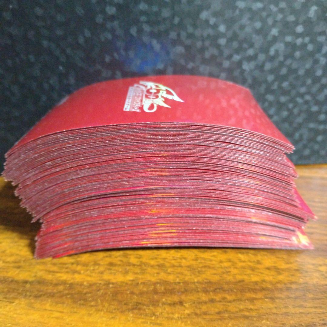 遊戯王 5D'sロゴ スリーブ 赤 99枚 中古品