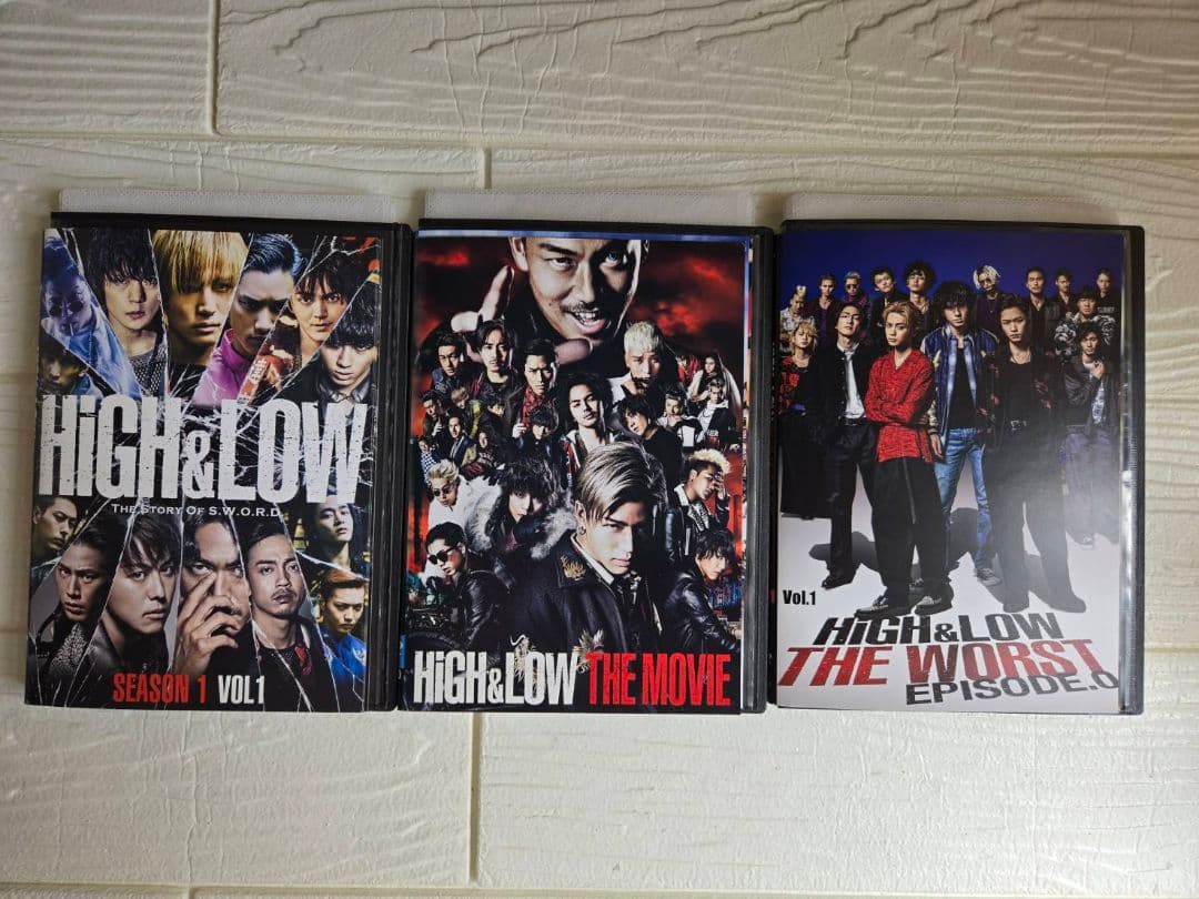 HiGH&LOW 　ハイ&ロー　シリーズ　DVD 全18巻セット レンタル