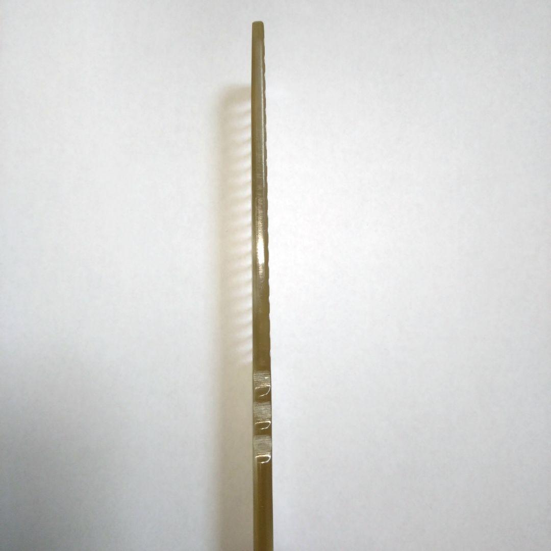新品 未使用 希少 マルヤ誂 水牛角櫛 特大角度手付 理容櫛