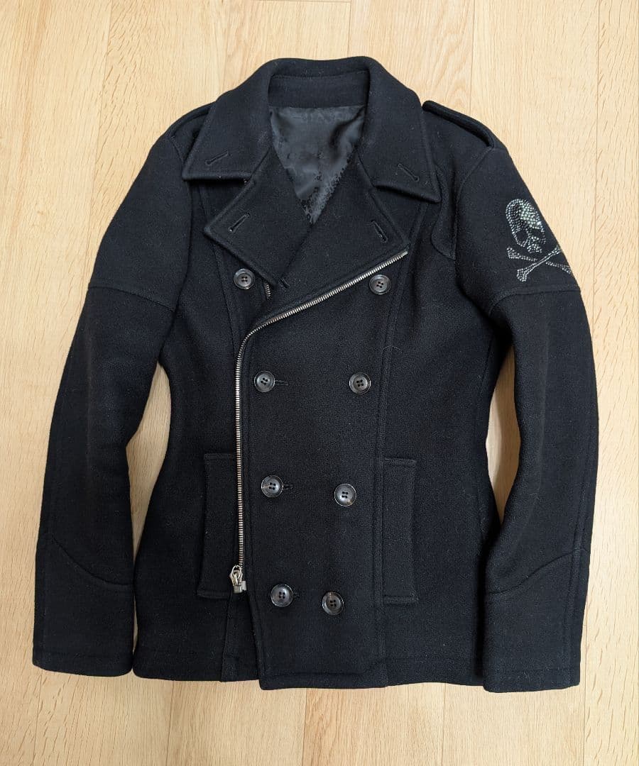 ROEN ロエンメルトン Pコート ライダース ジャケット 46