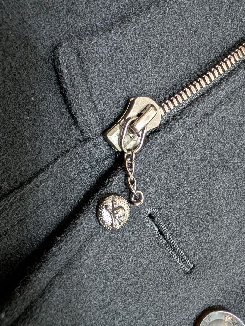 ROEN ロエンメルトン Pコート ライダース ジャケット 46