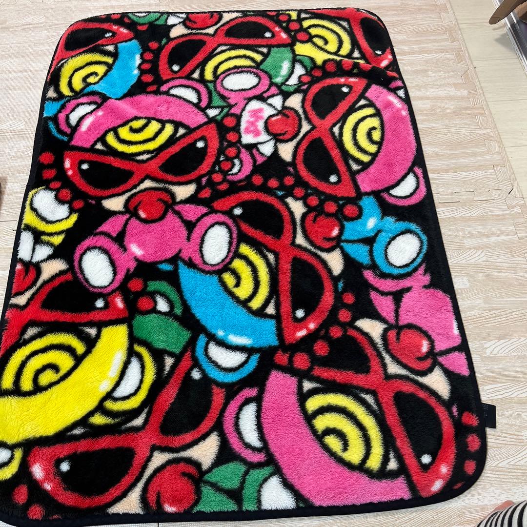 ヒステリックミニ ヒスミニ ブランケット 毛布 おくるみ 黒 - メルカリ