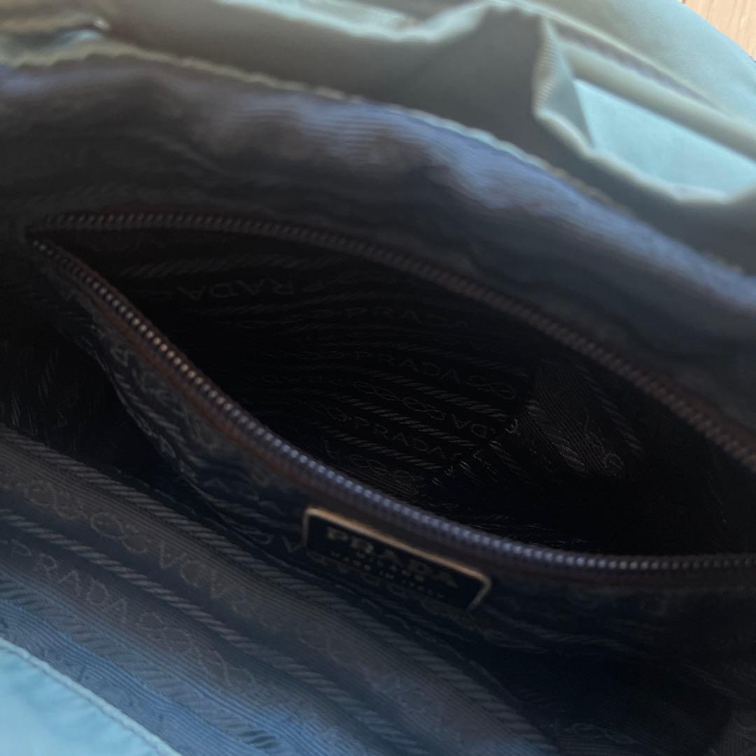 PRADA リュック ブルー 水色