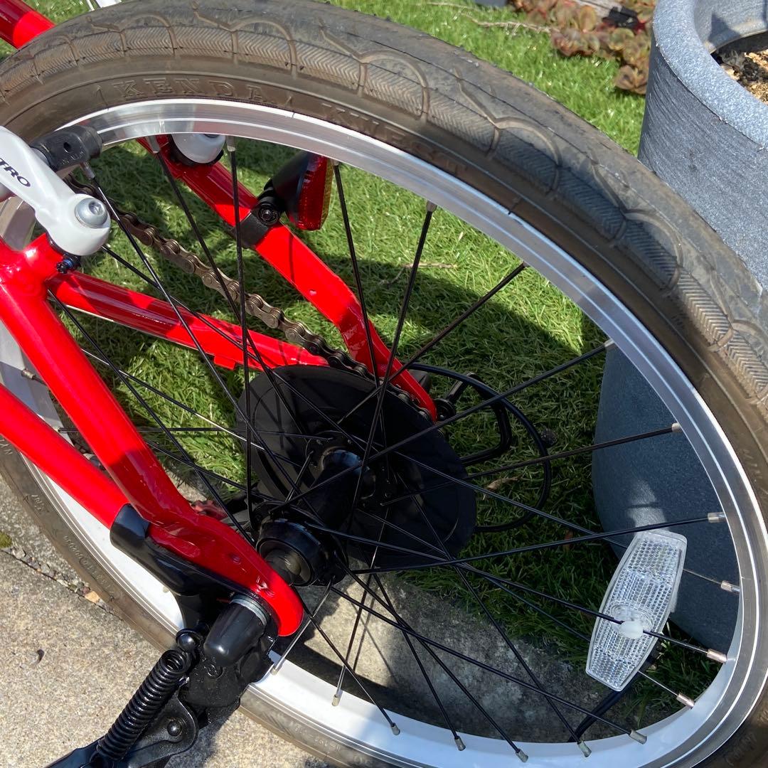 美品⭐️フェラーリ　折りたたみ自転車　20インチ　レッド