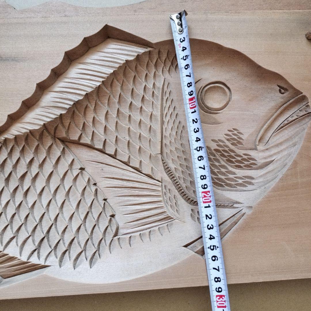 和菓子木型　鯛　一尺八寸
