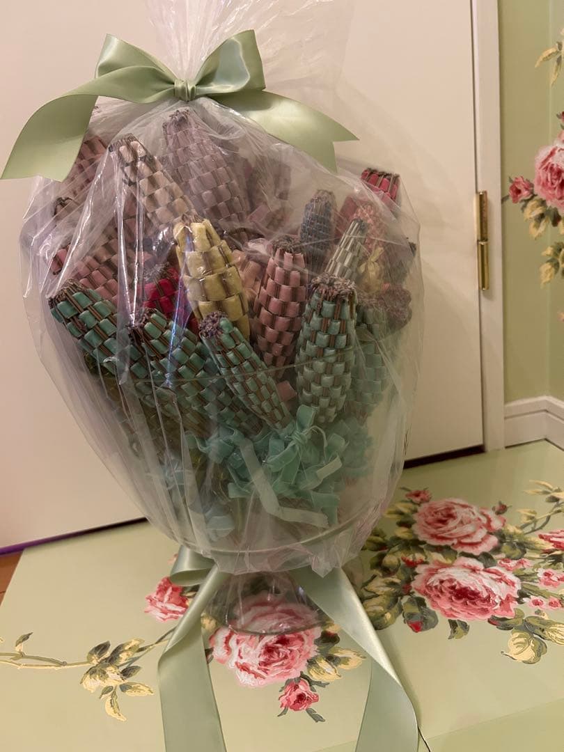 ラベンダースティック　60本　ベルベットリボン訳あり