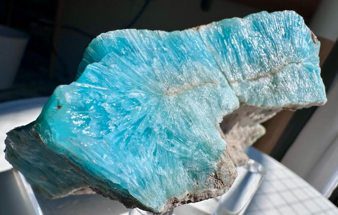 1185g ブルーアラゴナイト 原石 クラスター アフガニスタン産