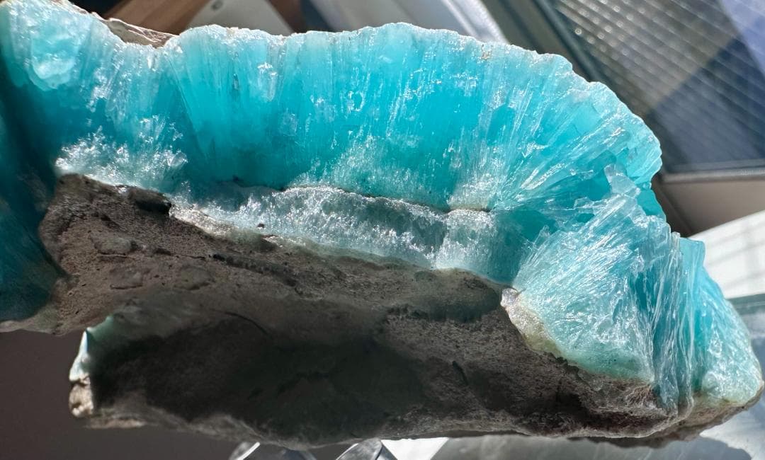 1185g ブルーアラゴナイト 原石 クラスター アフガニスタン産