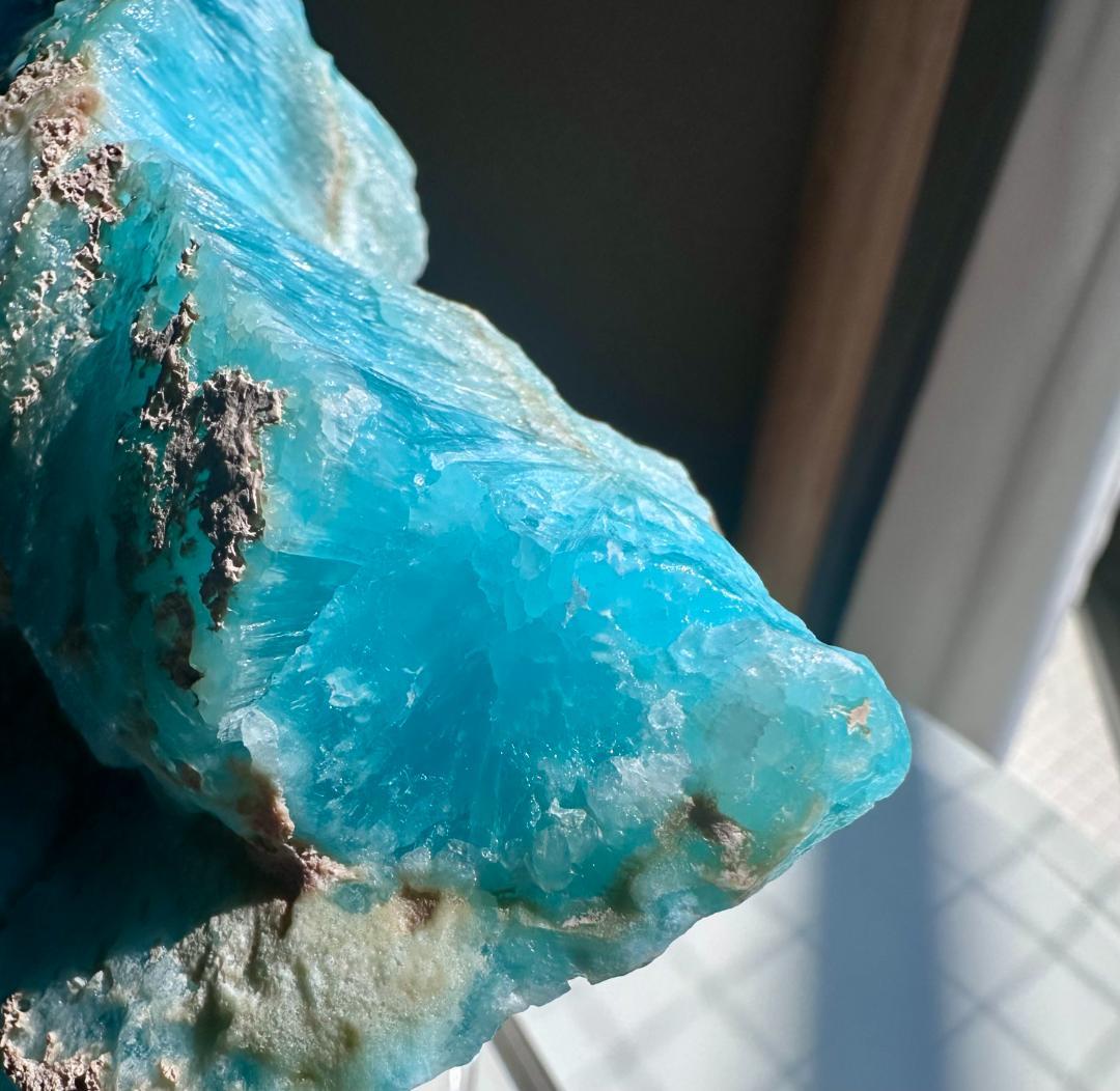 1185g ブルーアラゴナイト 原石 クラスター アフガニスタン産