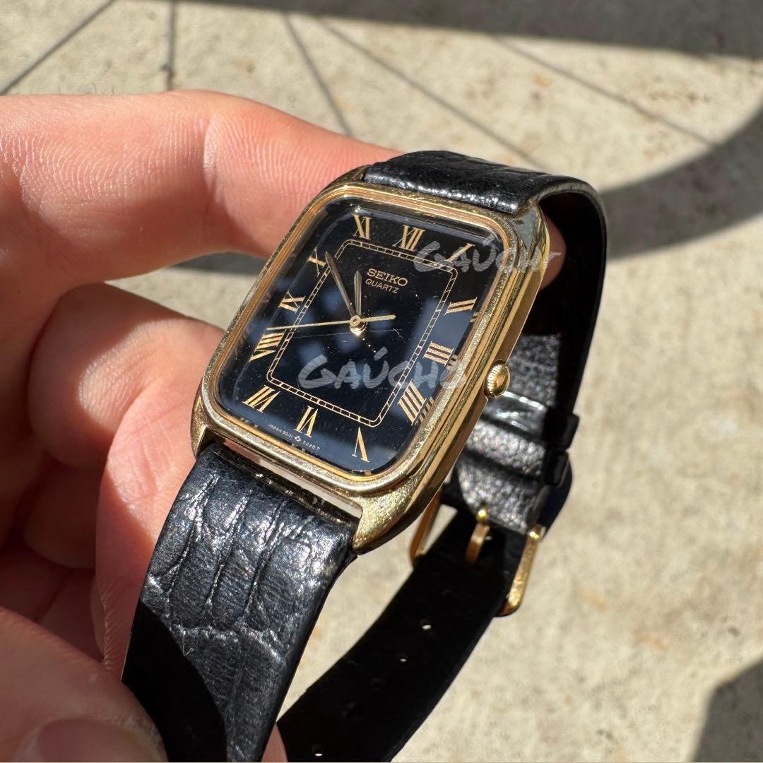 新品電池】SEIKO レクタンギュラー スクエア ヴィンテージ tank 美品