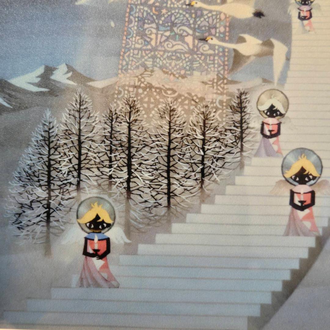 藤城清治美しい四季の詩天使の贈り物直筆サイン