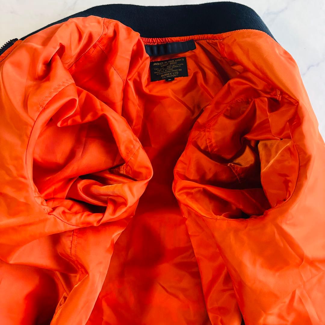 【美品】AVIREX フライトジャケット L-2A ワッペン 刺繍 XL