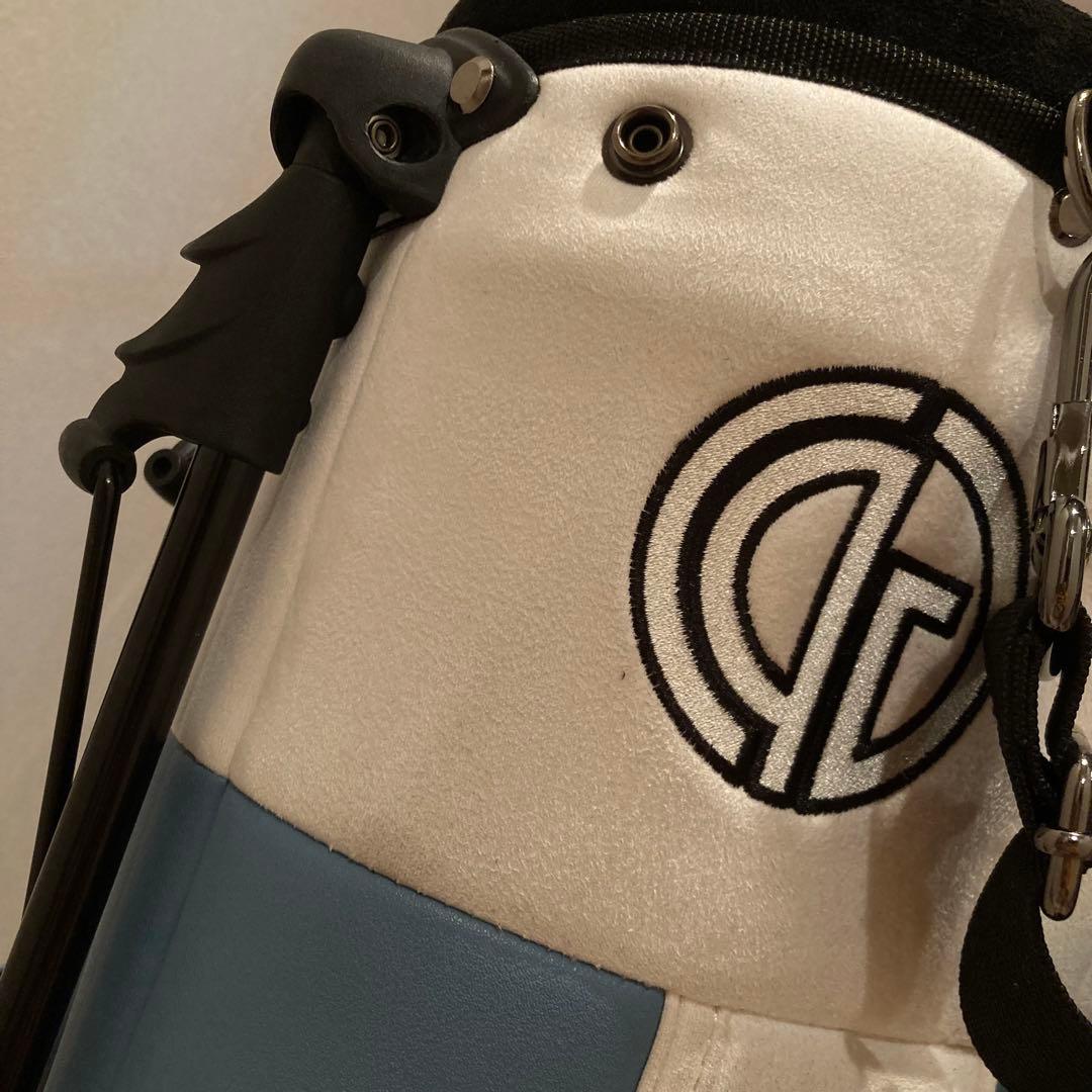 CPGゴルフ　ミニマルPU キャディーバッグ　With RC スタンド式　ブルー