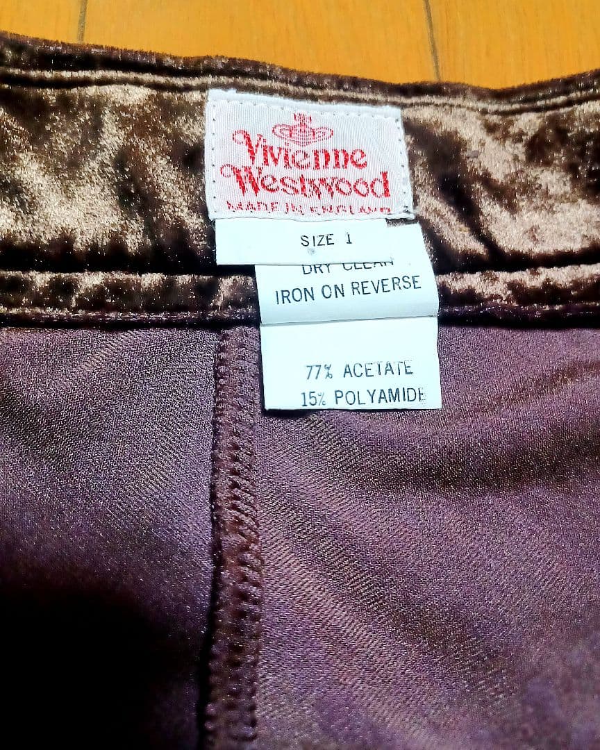 ヴィヴィアンウエストウッド　激レア1990ポートレートコレクションベロアパンツ