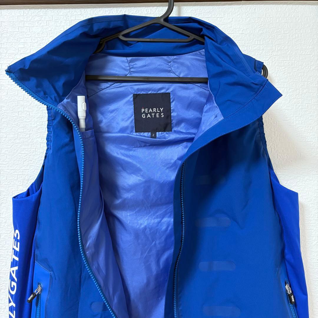 【美品】PEARLY GATES エアーダウン フルジップアップ ベスト